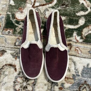 Keds Women's Burgundy Slip-On Sneakers